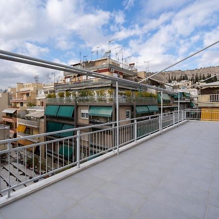 Athens Hideout Apt, Big Rooftop With City View Apartment ภายนอก รูปภาพ